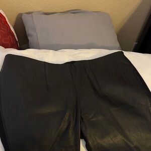 Black Faux Leather Leggings